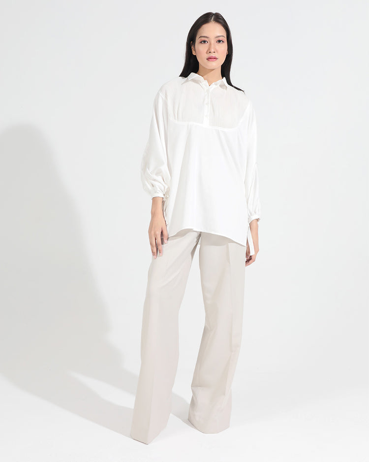 Bella Batwing Blouse In White