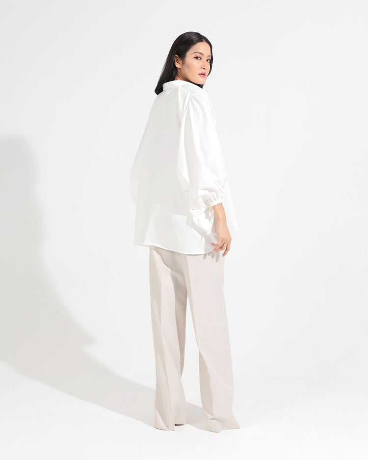 Bella Batwing Blouse In White