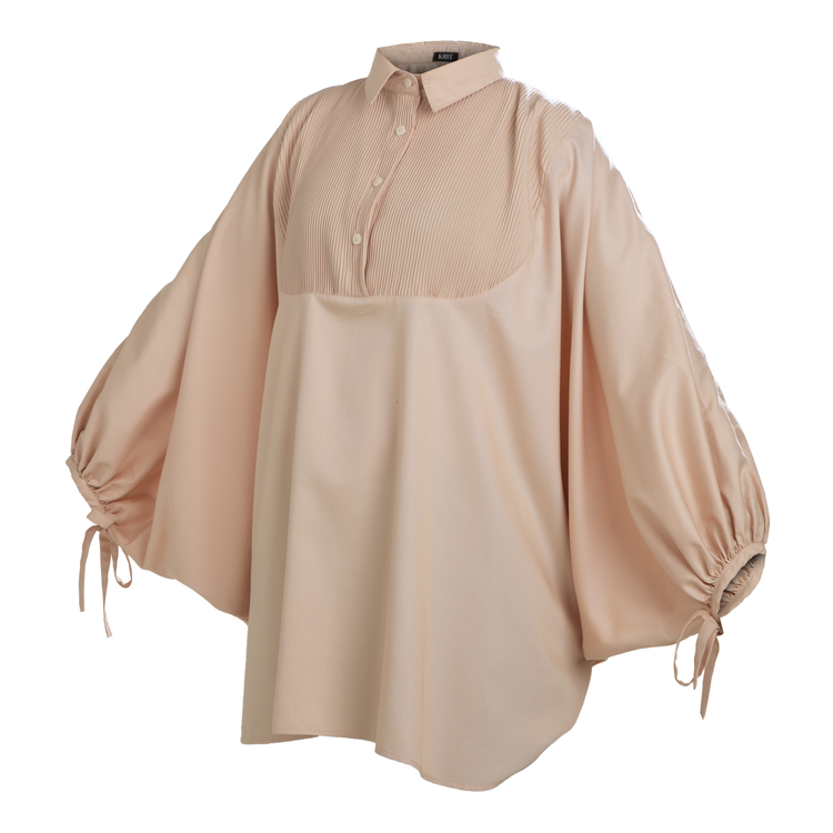 Bella Batwing Blouse In Latte