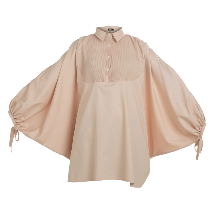 Bella Batwing Blouse In Latte